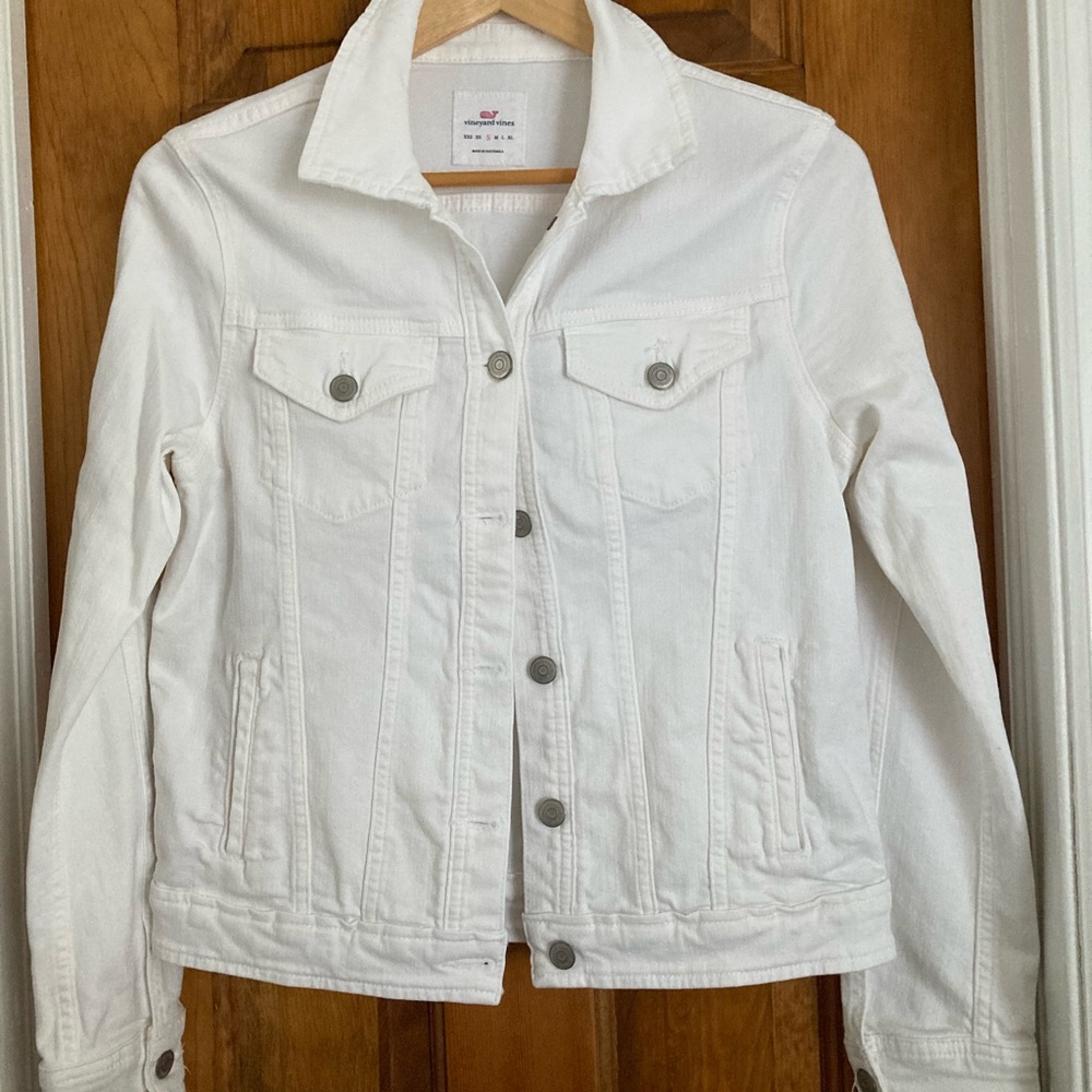 Vineyard Vines Classic White Jean Jacket
